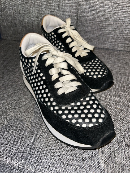 Loeffler Randall Shoes - NEW - Loeffler Randall Rio Perforated Sneaker in black suede/leather